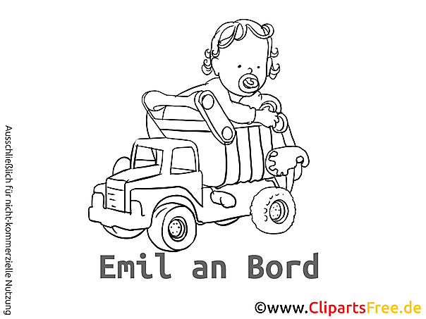 Autoaufkleber an Bord selbst gestalten mit unseren Cliparts