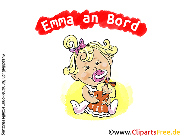 Autoaufkleber Baby mit unseren Cliparts selbst gestalten