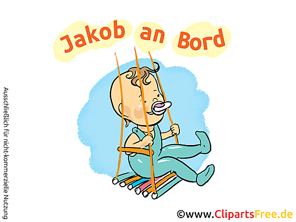 Autoaufkleber Baby Name selbt gestalten mit unseren Cliparts