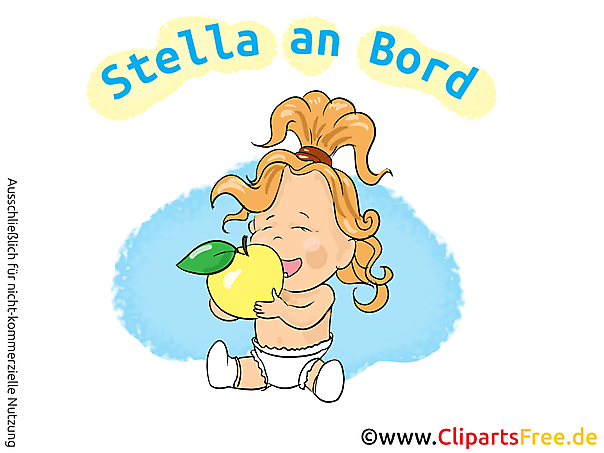 Baby an bord Aufkleber auto selbt gestalten mit unseren Cliparts