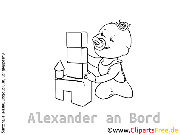 Baby Autosticker selbst gestalten mit unseren Cliparts