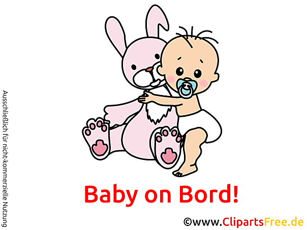 Baby on Board Bild, Cartoon, Cliparts