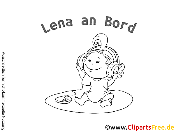 Baby Sticker Auto selbst gestalten mit unseren Cliparts