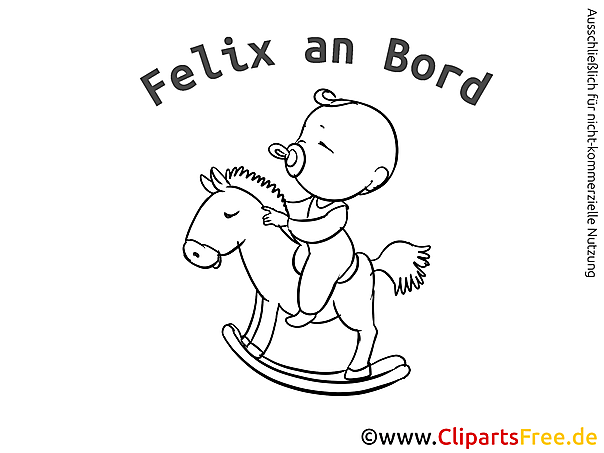 Babyaufkleber Auto selbst gestalten mit unseren Cliparts