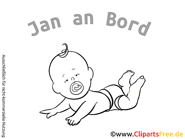 Babyaufkleber mit Namen fürs Auto