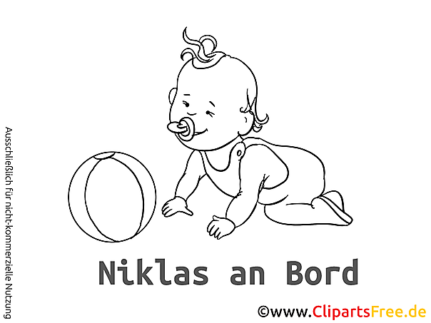 Die süßen Babyaufkleber selbst gestalten mit unseren Cliparts