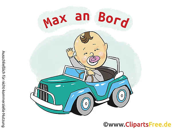 Individuelle Autoaufkleber Baby selbst gestalten