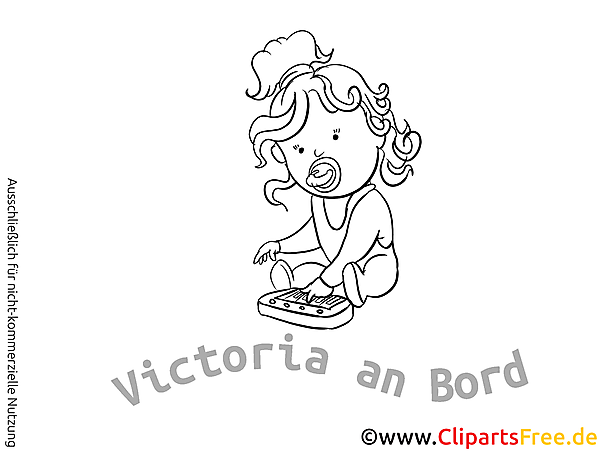 Mädchen Baby Aufkleber fures Auto selbst gestalten