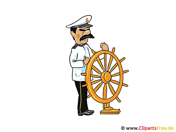 Kapitän Bild, Clipart, Cartoon, Illustration kostenlos