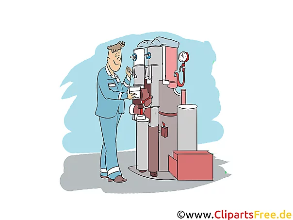 Anlagenmechaniker Clipart, Bild, Grafik zum Thema Ausbildungsberufe