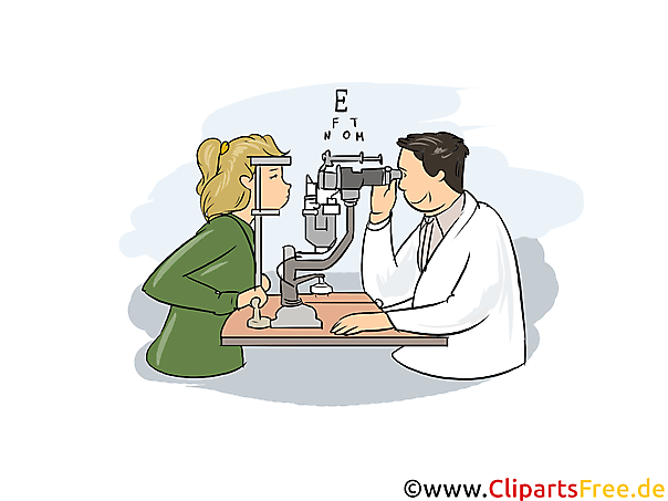 Augenoptiker Clipart, Bild, Grafik zum Thema Ausbildungsberufe