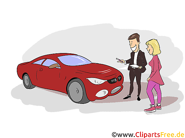 Automobilkaufmann Clipart, Bild, Grafik zum Thema Ausbildungsberufe