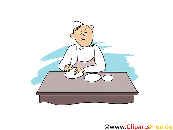 Bäcker Clipart, Bild, Grafik zum Thema Ausbildungsberufe