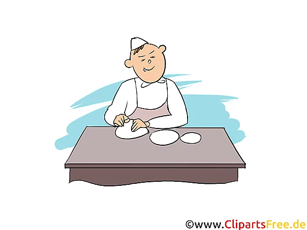 Bäcker Clipart, Bild, Grafik zum Thema Ausbildungsberufe