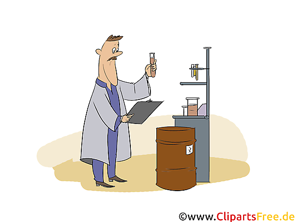 Baustoffprüfer Clipart, Bild, Grafik zum Thema Ausbildungsberufe