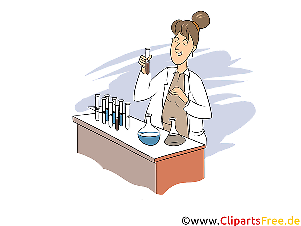 Chemielaborant Clipart, Bild, Grafik zum Thema Ausbildungsberufe