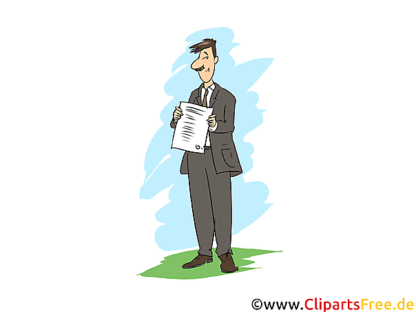 Diplomkaufmann Clipart, Bild, Grafik zum Thema Ausbildungsberufe