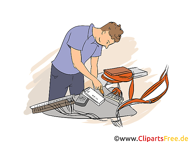 Elektroniker Clipart, Bild, Grafik zum Thema Ausbildungsberufe