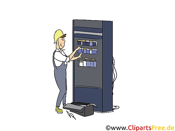 Elektroniker für Energie- und Gebäudetechnik Clipart, Bild, Grafik