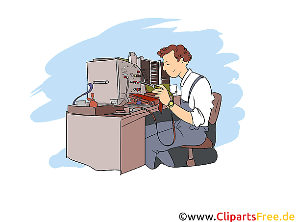 Elektrotechniker Clipart, Bild, Grafik zum Thema Ausbildungsberufe