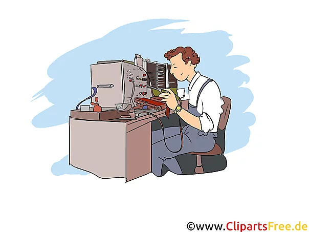 Elektrotechniker Clipart, Bild, Grafik zum Thema Ausbildungsberufe