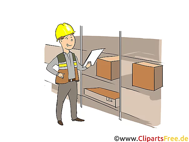 Fachkraft für Lagerlogistik Clipart, Bild, Grafik zum Thema Ausbildungsberufe