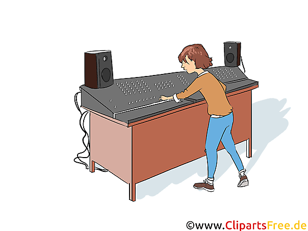 Fachkraft für Veranstaltungstechnik Clipart, Bild, Grafik zum Thema Ausbildungsberufe