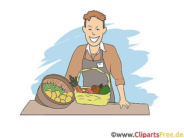 Fachverkäufer im Lebensmittelhandwerk - AusbildungsberufBild, Clipart, Grafik