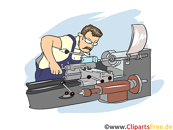 Feinwerkmechaniker Clipart, Bild, Grafik zum Thema Ausbildungsberufe