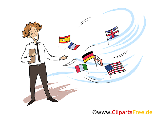 Fremdsprachenkorrespondent Clipart, Bild, Grafik zum Thema Ausbildungsberufe