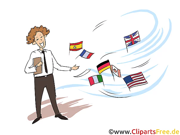 Fremdsprachenkorrespondent Clipart, Bild, Grafik zum Thema Ausbildungsberufe
