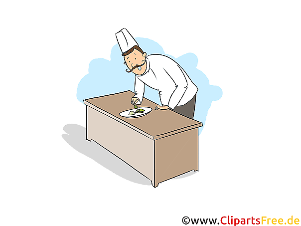 Gastronomiefachmann Clipart, Bild, Grafik zum Thema Ausbildungsberufe