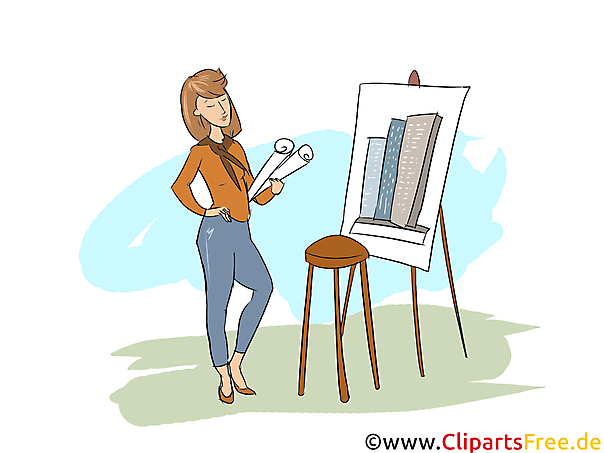 Gestalter für visuelles Marketing Clipart, Bild, Grafik