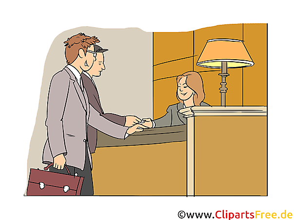 Hotelkaufmann Clipart, Bild, Grafik zum Thema Ausbildungsberufe