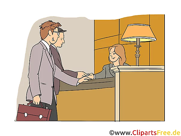 Hotelkaufmann Clipart, Bild, Grafik zum Thema Ausbildungsberufe
