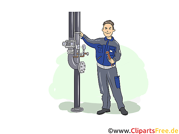 Industriemechaniker Clipart, Bild, Grafik zum Thema Ausbildungsberufe