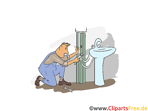 Installateur Clipart, Bild, Grafik zum Thema Ausbildungsberufe