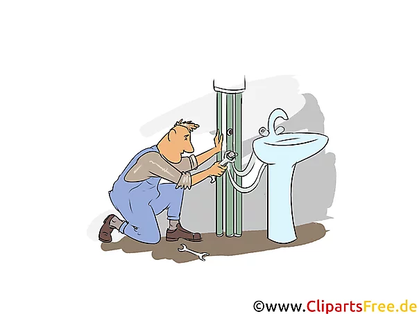 Installateur Clipart, Bild, Grafik zum Thema Ausbildungsberufe