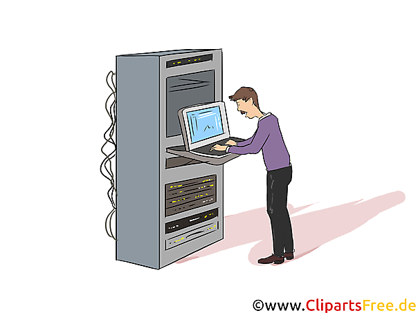 IT-Systemkaufmann Clipart, Bild, Grafik zum Thema Ausbildungsberufe