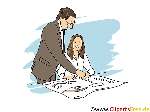 Kaufmann Clipart, Bild, Grafik zum Thema Ausbildungsberufe