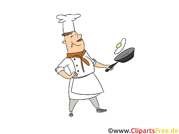 Koch Clipart, Bild, Grafik zum Thema Ausbildungsberufe