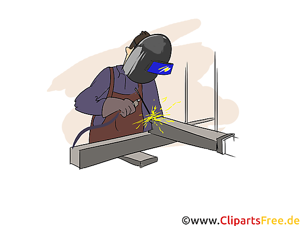 Konstruktionsmechaniker  Schweißtechnik Clipart, Bild, Grafik zum Thema Ausbildungsberufe