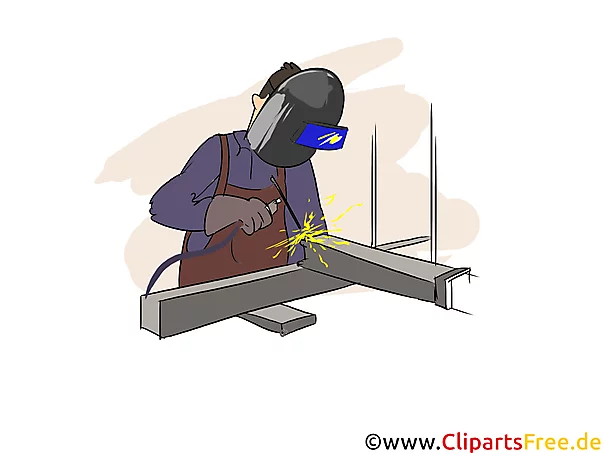 Konstruktionsmechaniker  Schweißtechnik Clipart, Bild, Grafik zum Thema Ausbildungsberufe