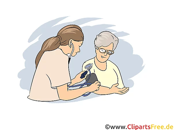 Krankenschwester Clipart, Bild, Grafik zum Thema Ausbildungsberufe