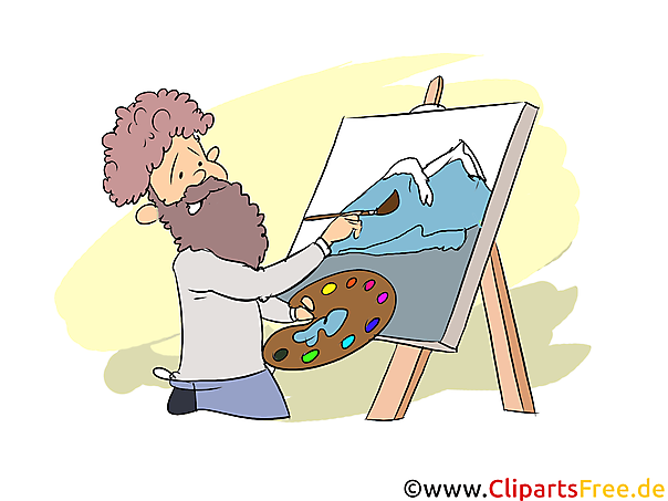 Künstler Clipart, Bild, Grafik zum Thema Ausbildungsberufe