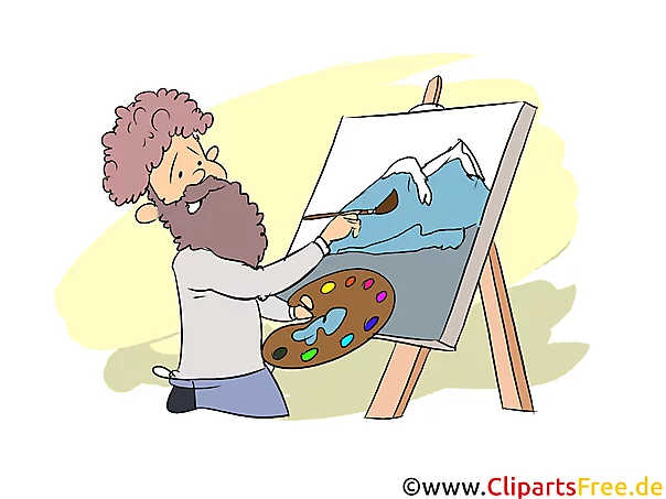 Künstler Clipart, Bild, Grafik zum Thema Ausbildungsberufe