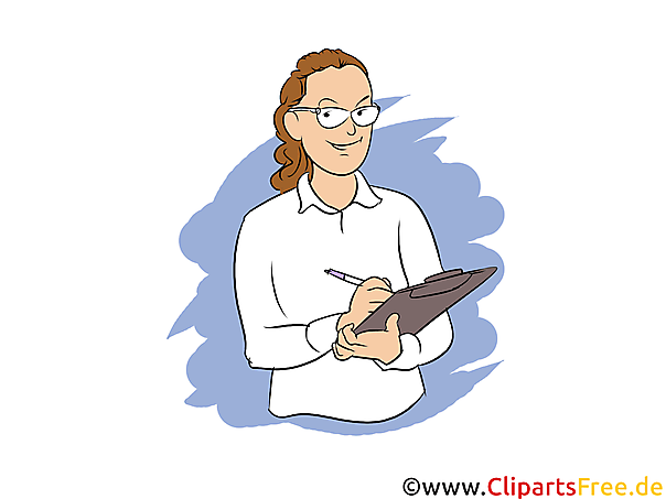 Management Assistentin Clipart, Bild, Grafik zum Thema Ausbildungsberufe