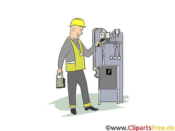 Maschinenmechaniker Clipart, Bild, Grafik zum Thema Ausbildungsberufe