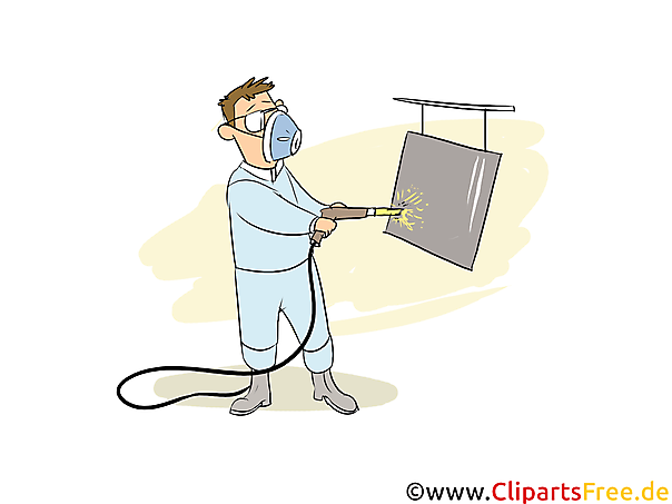 Oberflächenbeschichter Clipart, Bild, Grafik zum Thema Ausbildungsberufe