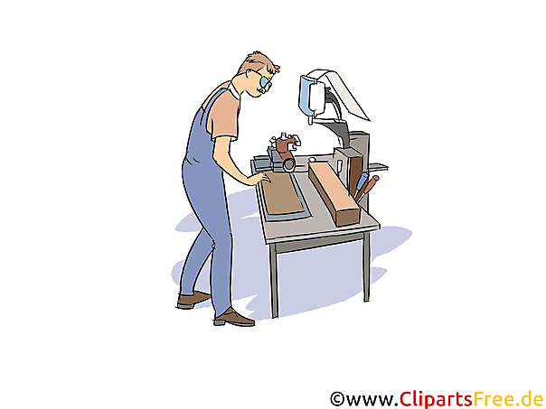 Produktionsmechaniker Clipart, Bild, Grafik zum Thema Ausbildungsberufe